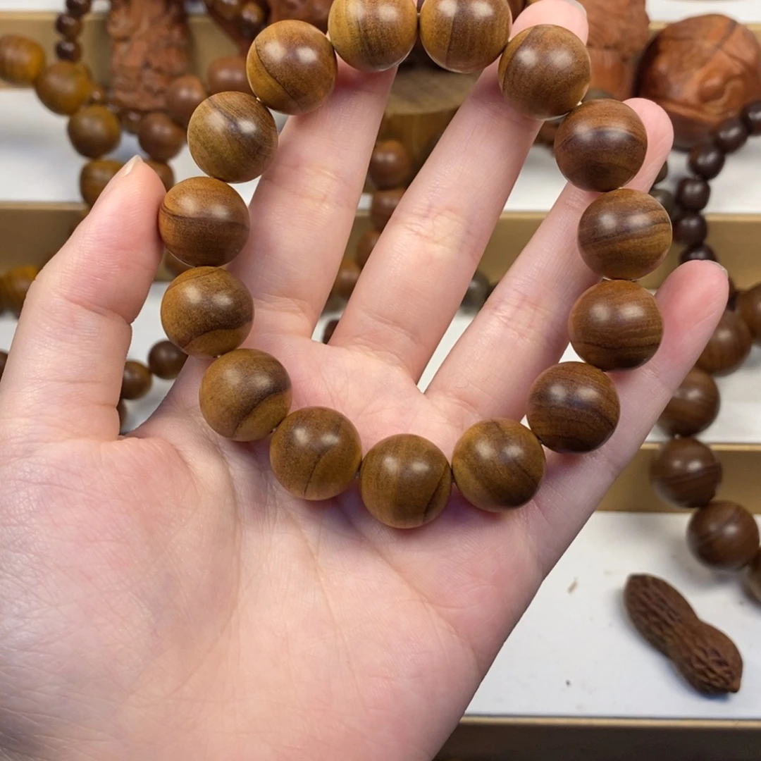 手串/手链檀香木老山檀香1.5横纹奶香