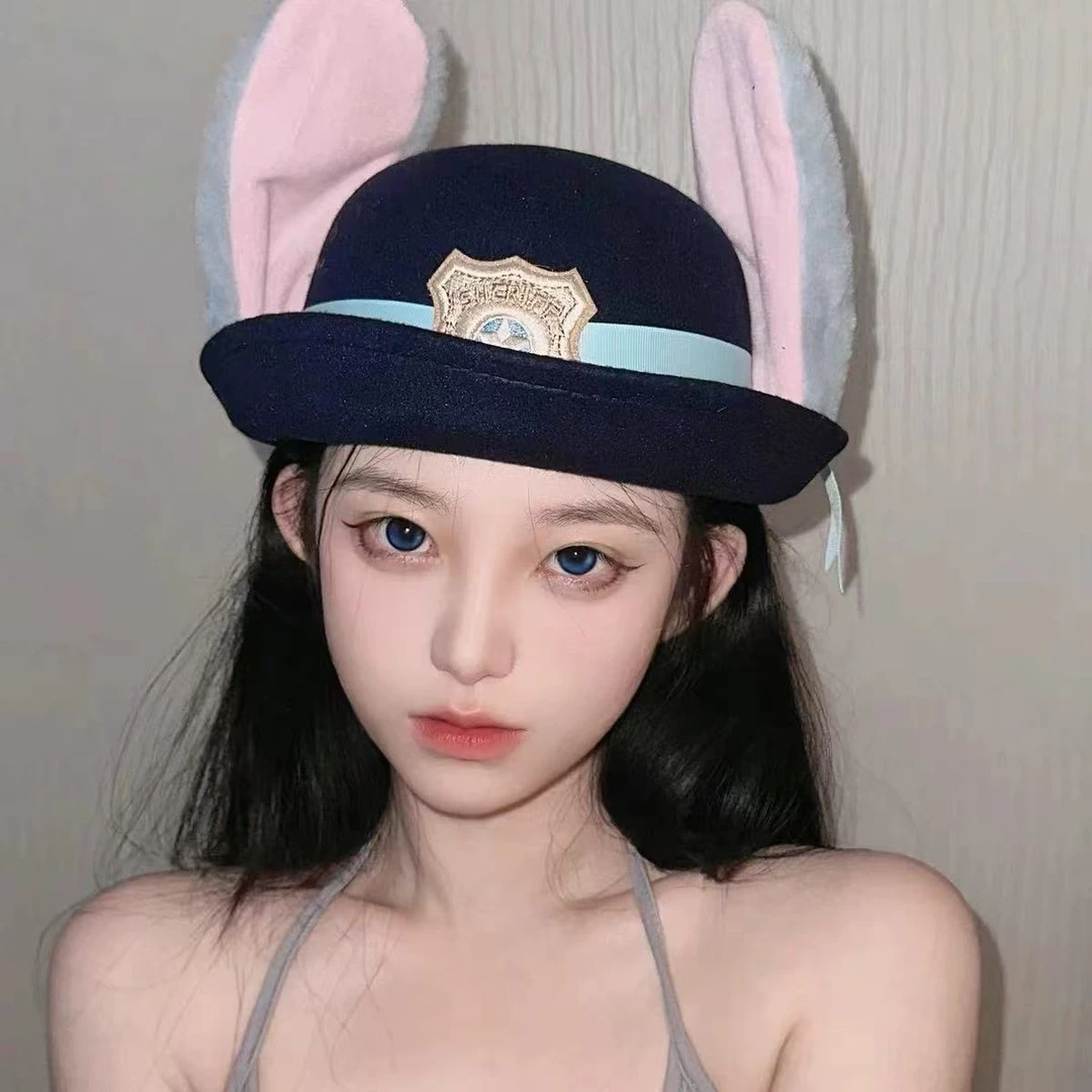 帽子早秋穿搭赫本风草帽礼帽白色圆顶时尚空顶帽
