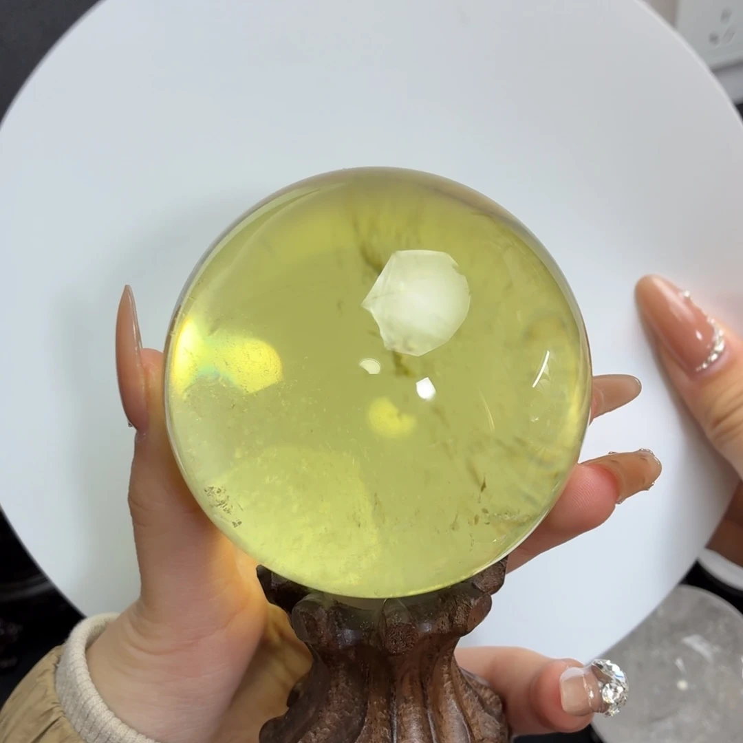 黄晶未镶嵌珠宝半成品7.66cm