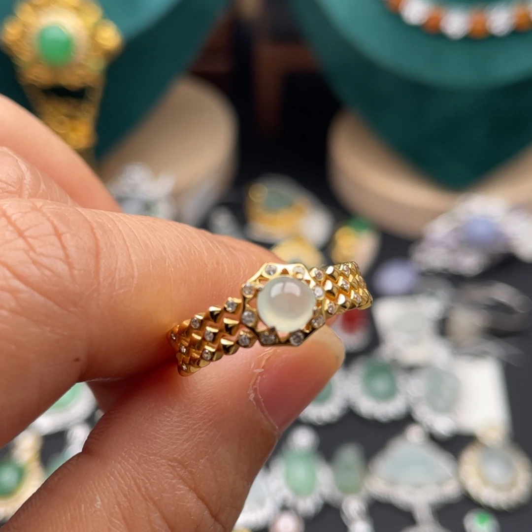 翡翠银S925镶嵌吊坠(不含链)