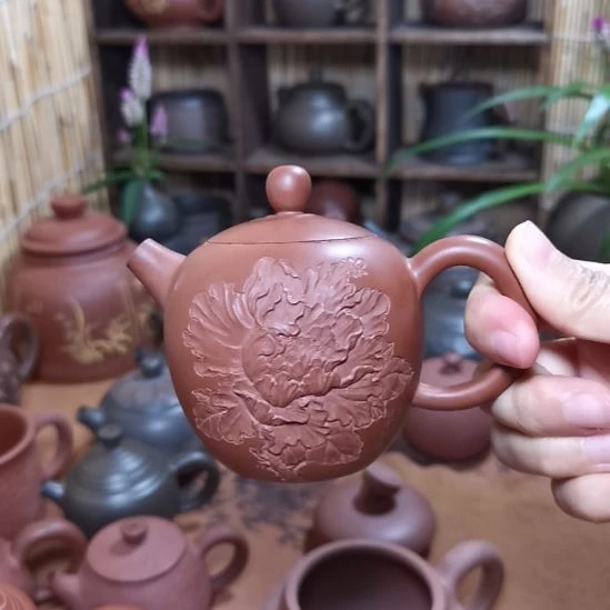 广西钦州坭兴陶茶壶150cc