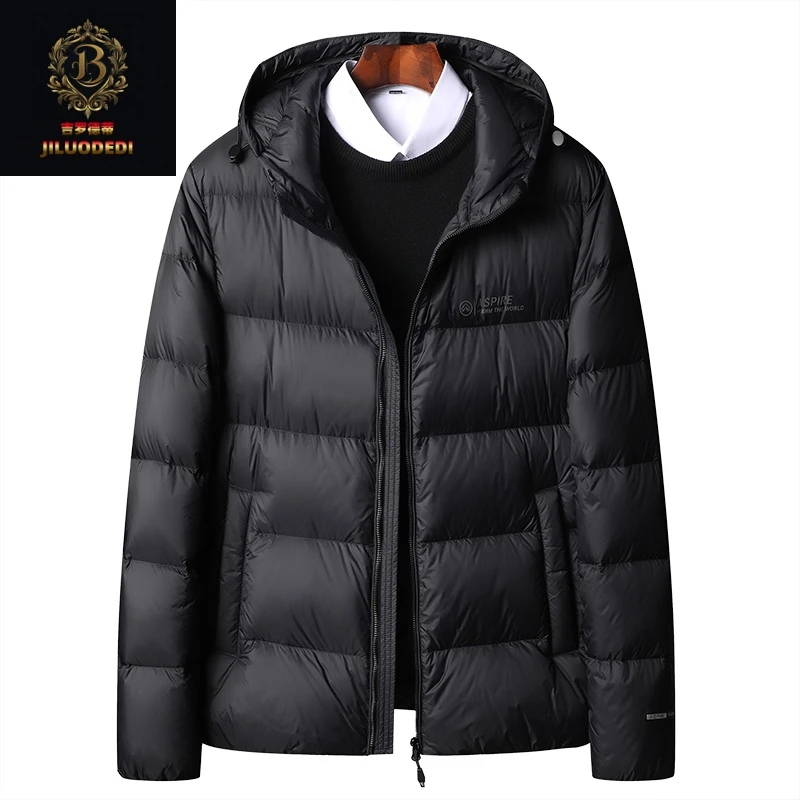 2025冬季新款轻薄男士羽绒服中青年潮流面包服简约防寒保暖外套男