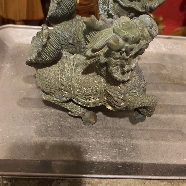 一***前黄铜摆件，文房工艺品摆件