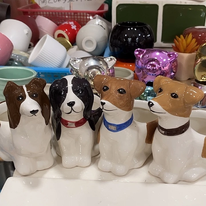 摆件陶盆有孔 瑕疵介意勿拍