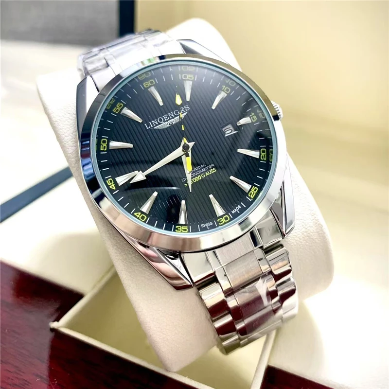 海马42mm表盘直径真机械表夜光全自动大黄蜂机械表防水商务休闲