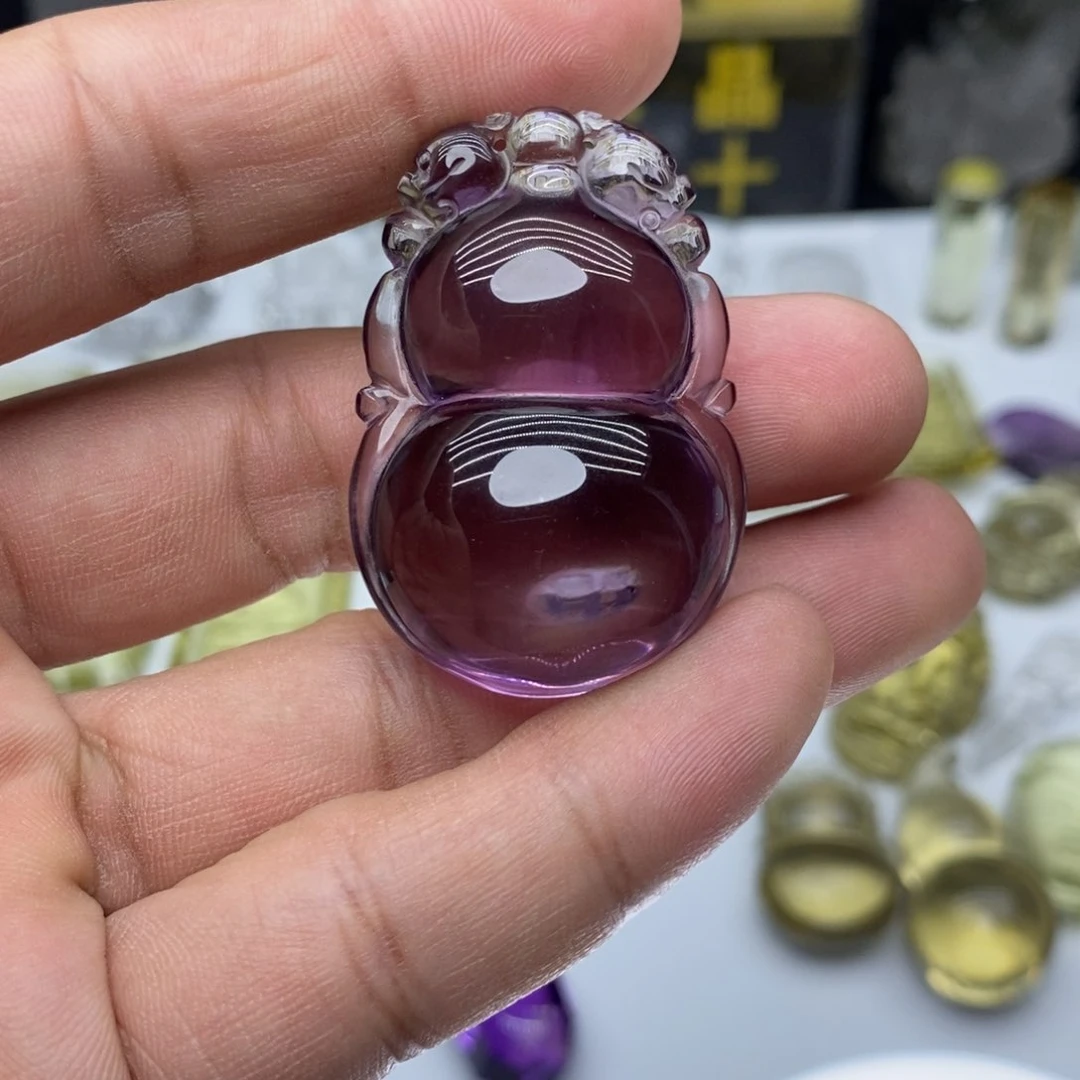 水晶颈饰未镶嵌紫水晶葫芦