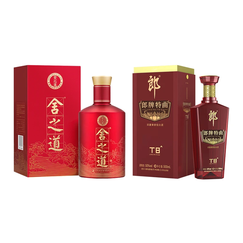 舍之道特醇浓香型50度500ml+郎牌特曲T8浓酱兼香型50度500ml