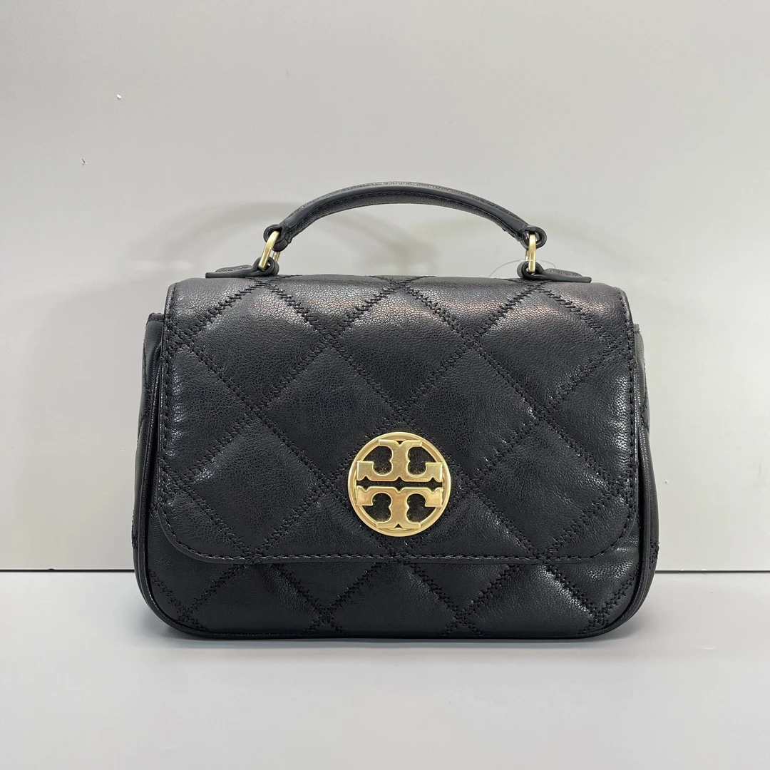 95新 TORY BURCH/汤丽柏琦 小林/女士方胖子包20x15x7cmB041503