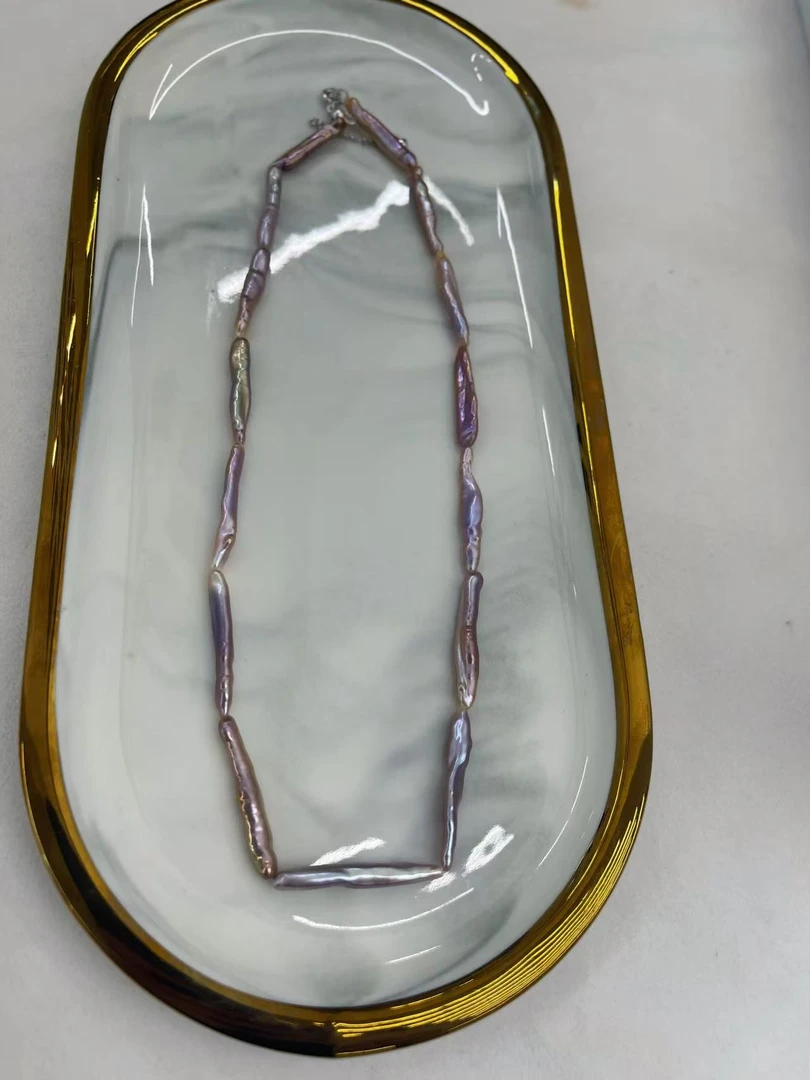 巴洛克异形妖紫色项链