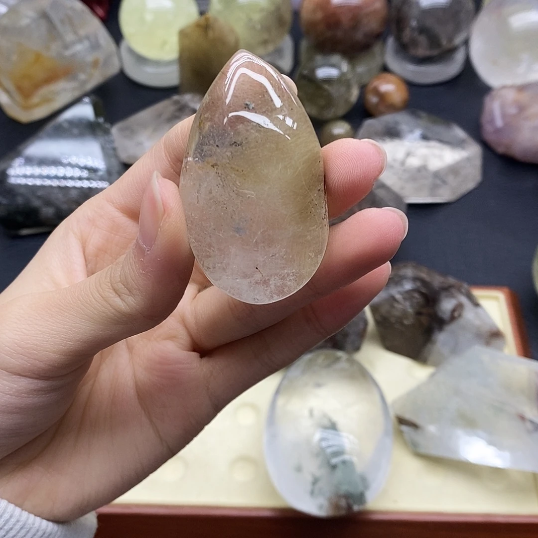 未镶嵌珠宝半成品水晶124水晶石