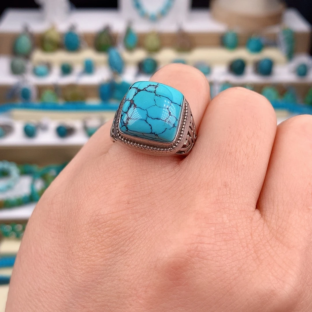 绿松石未镶嵌戒指