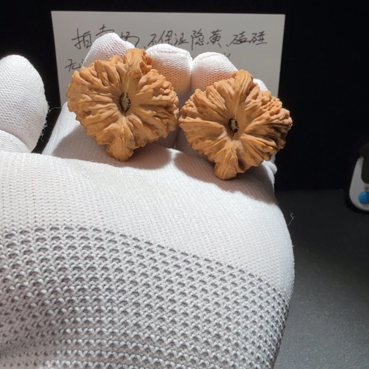 文玩核桃把件无*物2号，40拉丝凹底天残脚