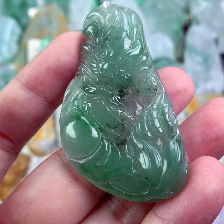 翡翠未镶嵌吊坠(不含链)