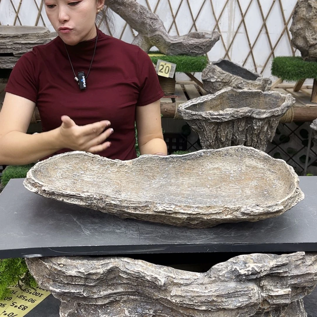 盆景盆异形花盆鱼缸w50