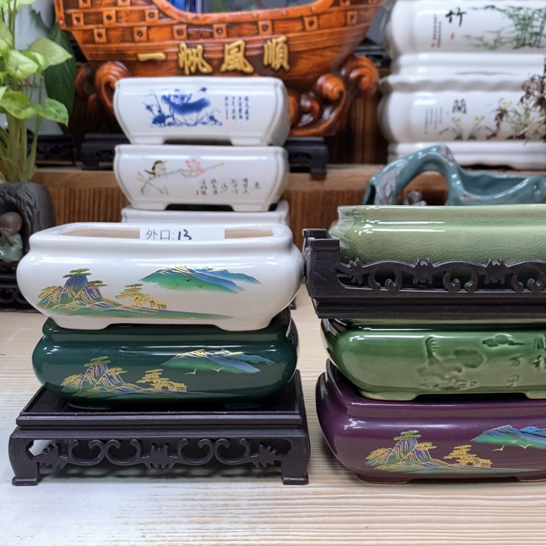紫砂花盆陶瓷花盆陶瓷艺术