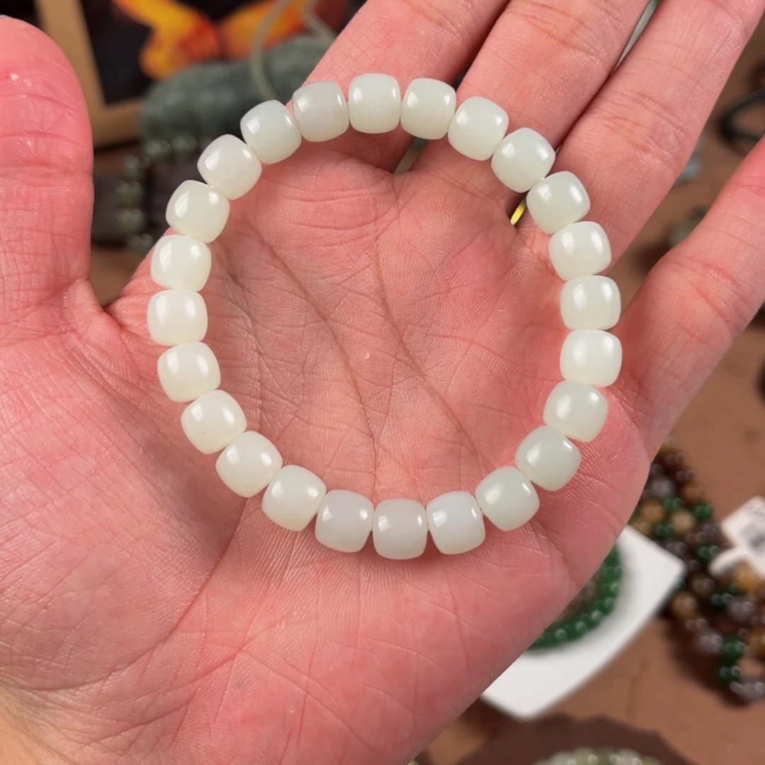 和田玉未镶嵌手链