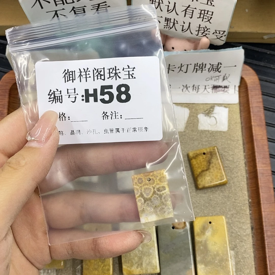 硅化珊瑚（珊瑚玉）未镶嵌颈饰冬****分
