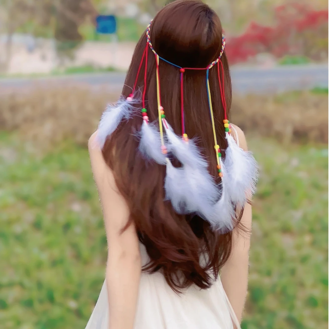 异域风情少女风发箍旅游拍照网红额饰海边度假森系甜美仙气发圈