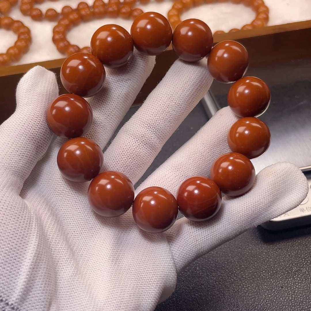 橄榄核手串6**91.8树王全品铁核小孔