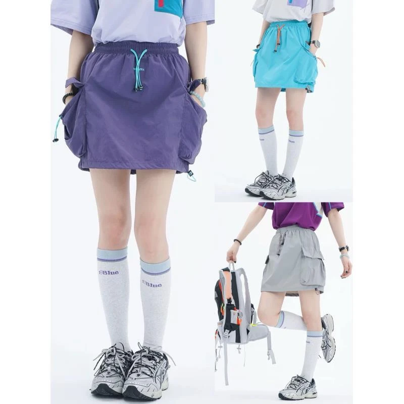 【醒醒专属】6628】山系户外女款半身裙松紧腰工装A字裙速干百搭短裙