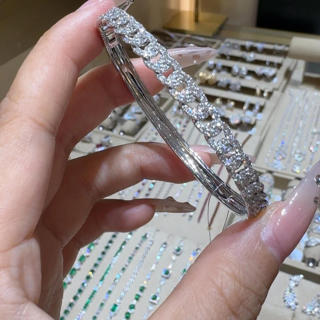 钻石18K金镶嵌手链