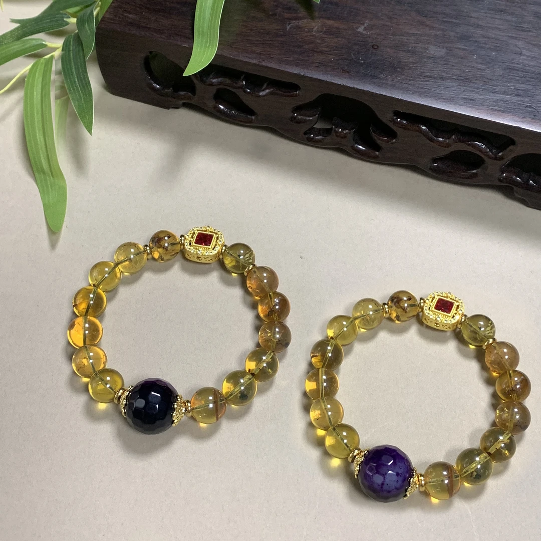 M2829【百百福珠宝】海蓝珀 琥珀手串-多样性发货只发一件