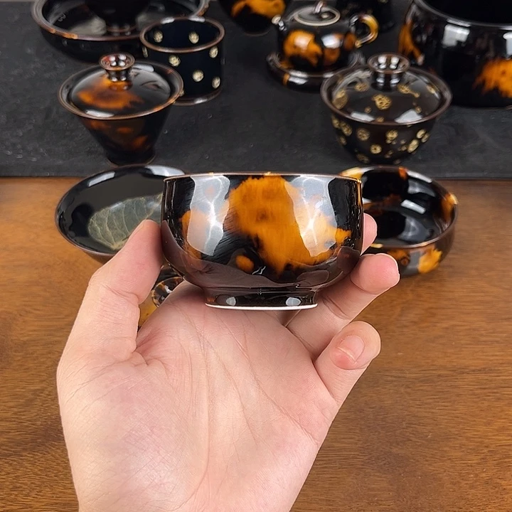 杯玳瑁釉禅定主人杯
