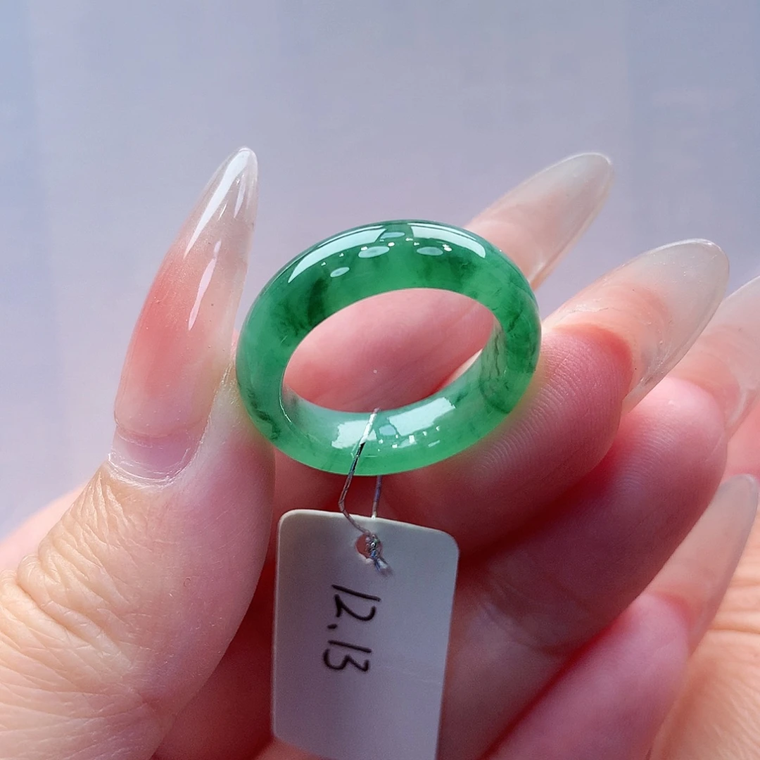 A***好翡翠未镶嵌戒指缅甸A货