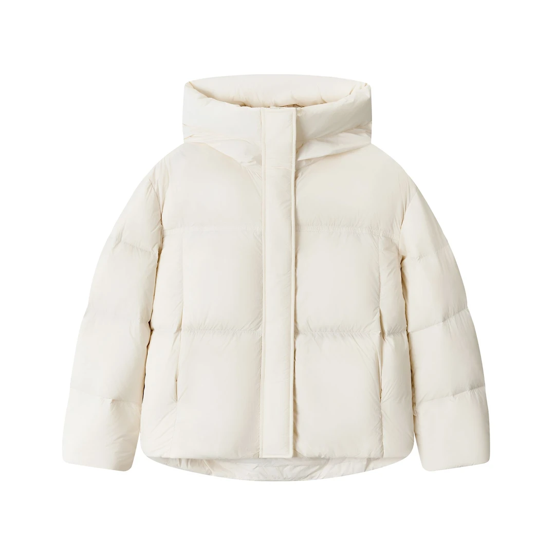 短款女休闲风纯色拉链厚连帽宽松防风运动