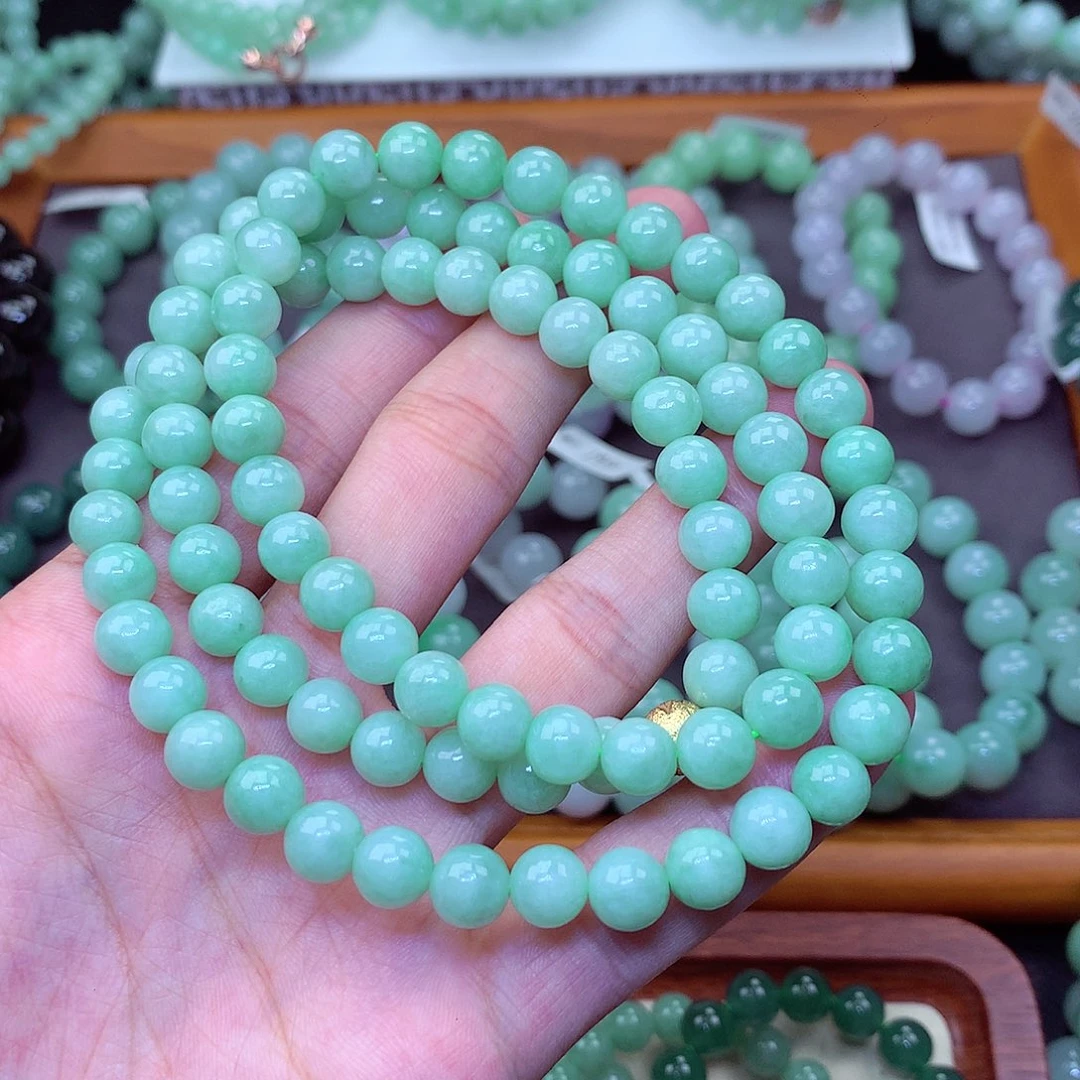 翡翠未镶嵌毛衣链