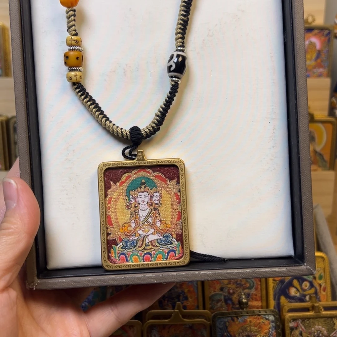 吊坠N*C大日如来单面钛钢