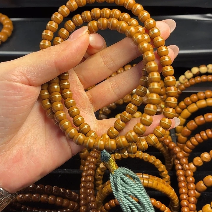 1***7把件紫金鼠实心鼠老型脖挂108