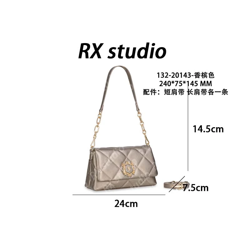 【南沙瑞熙】GQ-20143-香槟色-轻奢小众设计感时尚百搭女士包