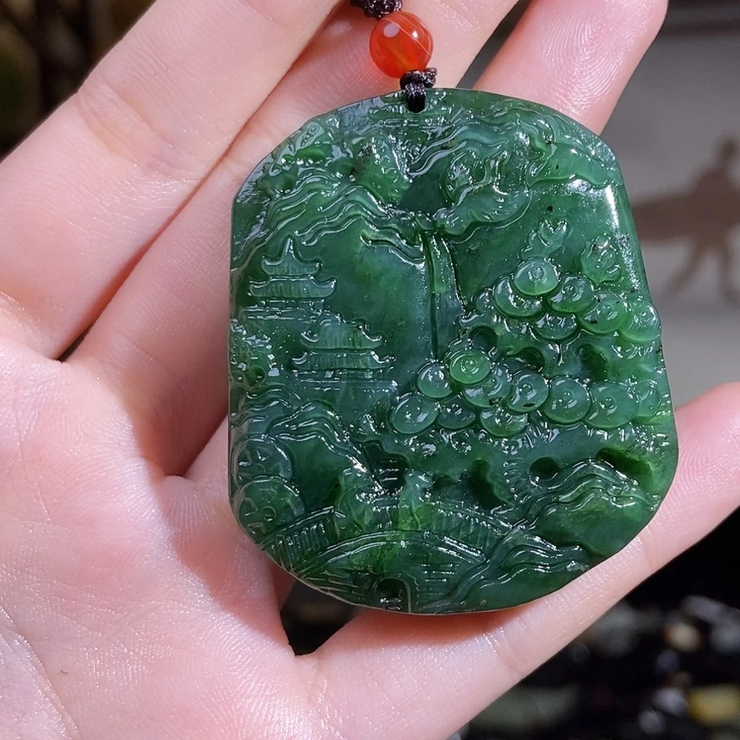 和田玉未镶嵌颈饰