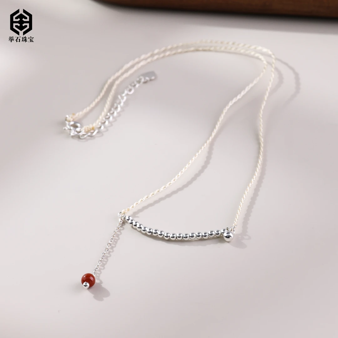 【举石臻品】TH0607-222-660南红玛瑙项链（一件/多样性发/约3mm）F