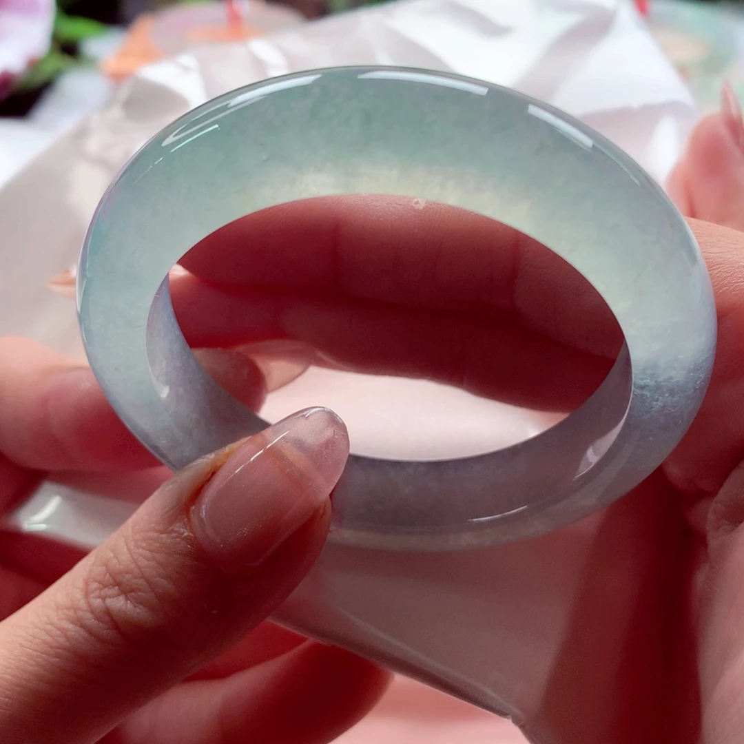 C***y翡翠未镶嵌手镯师妹中万蓝钢毕业小六品质