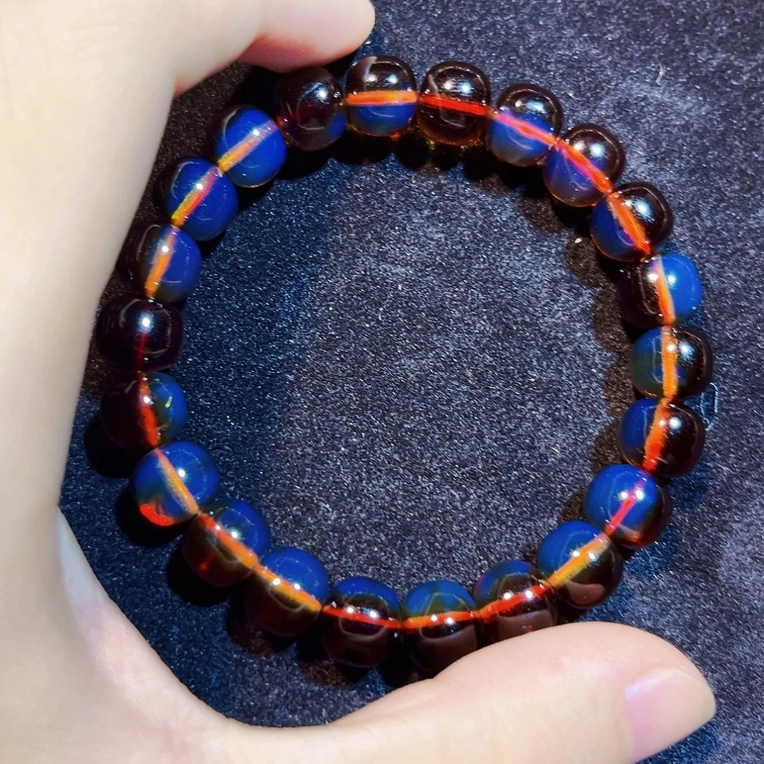 蓝珀未镶嵌珠宝奇石10mm