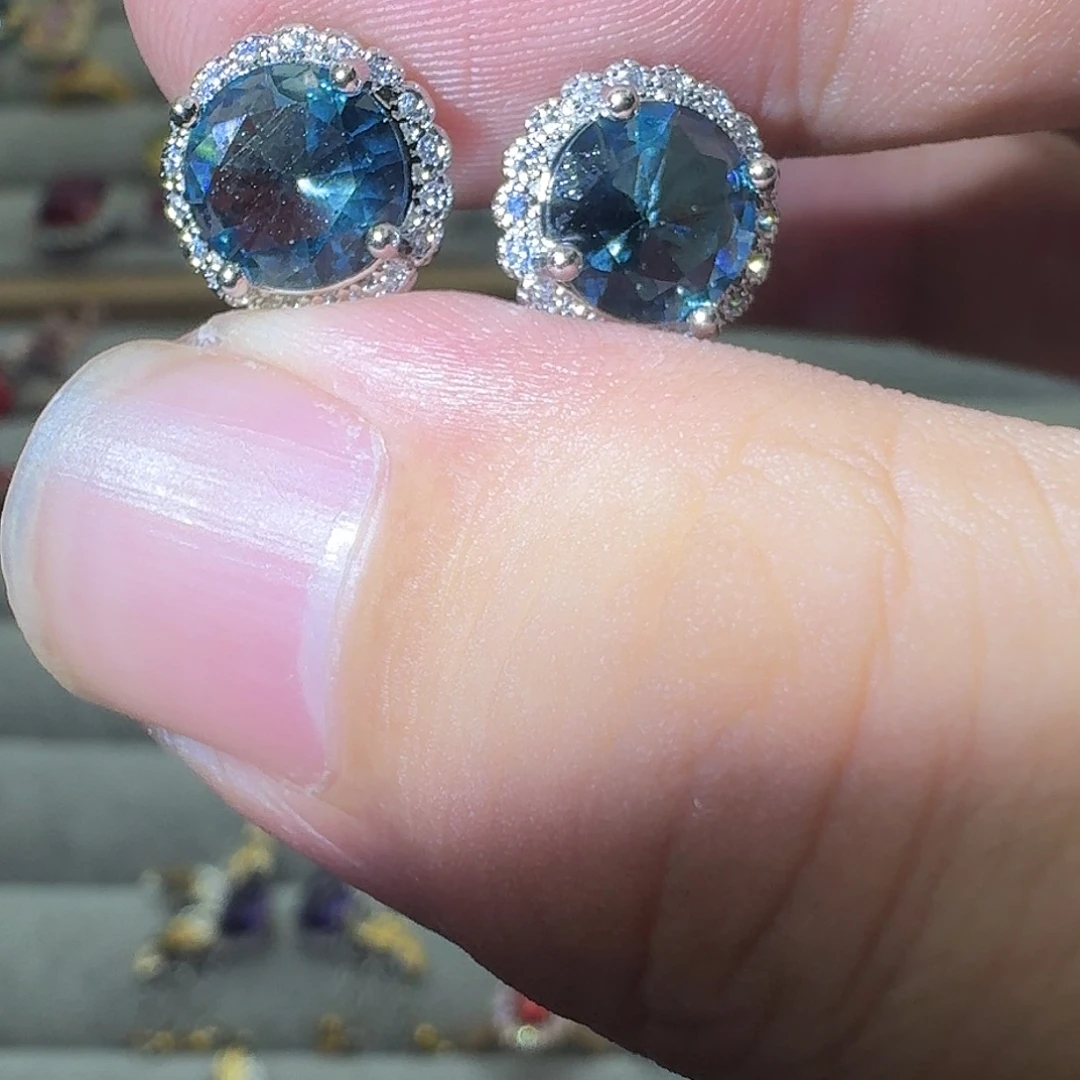 水晶银S925镶嵌戒指