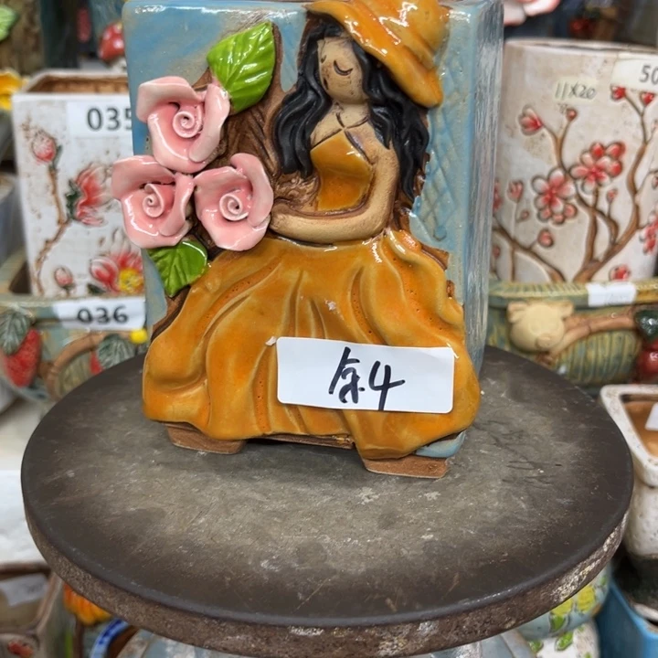 紫砂花盆粗陶材质多肉花盆