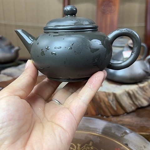 戬谷龙窑柴烧茶壶