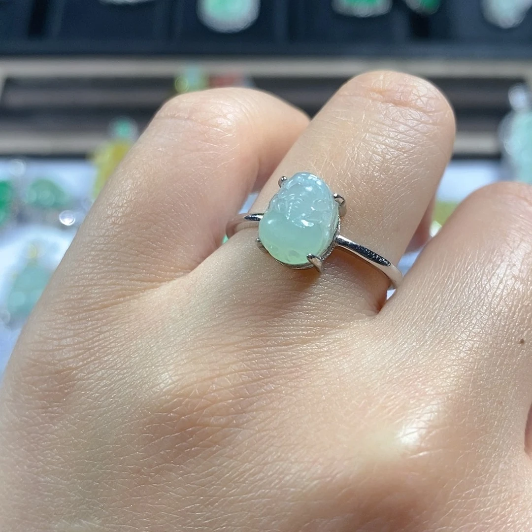 翡翠颈饰银S925镶嵌$****$天然翡翠