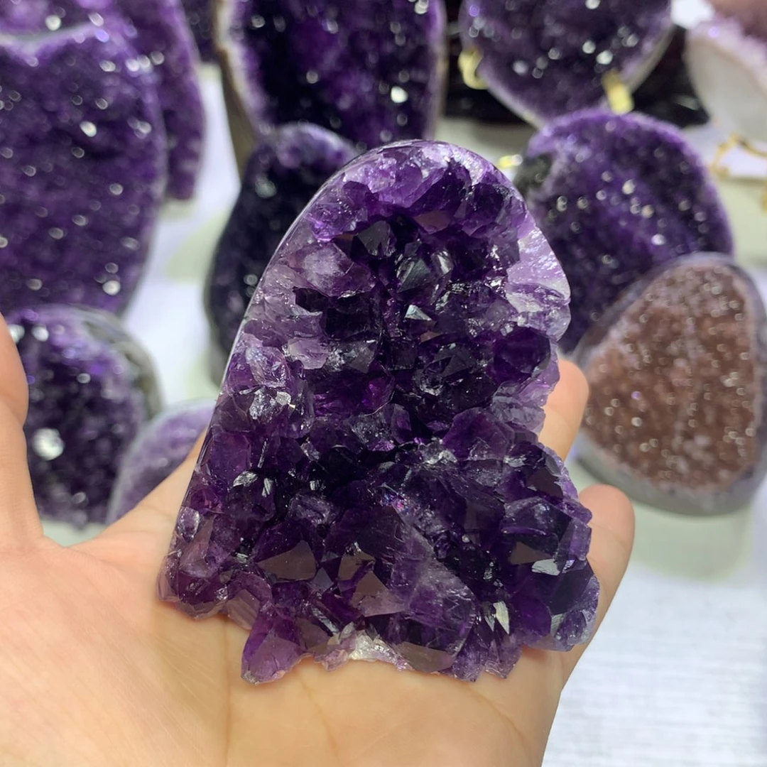 紫晶摆件未镶嵌水晶