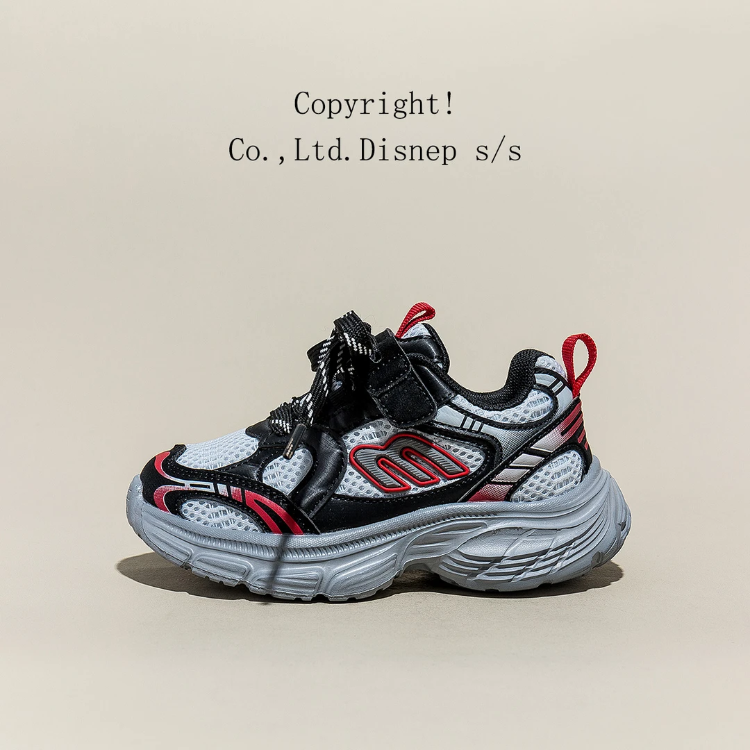 迪士尼童鞋2025春秋季新款男童女童网面老爹鞋透气防滑儿童运动鞋