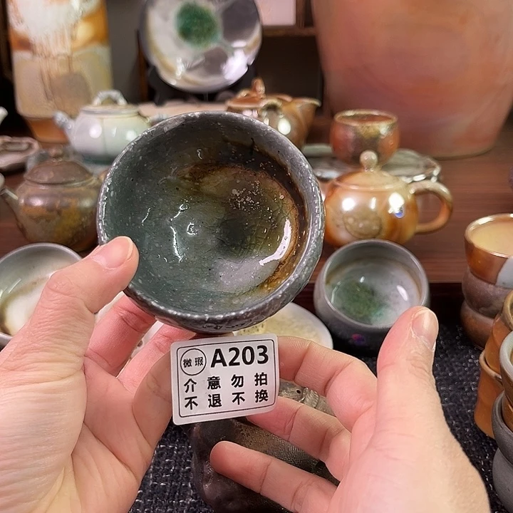 柴烧粗陶窑宝主人杯