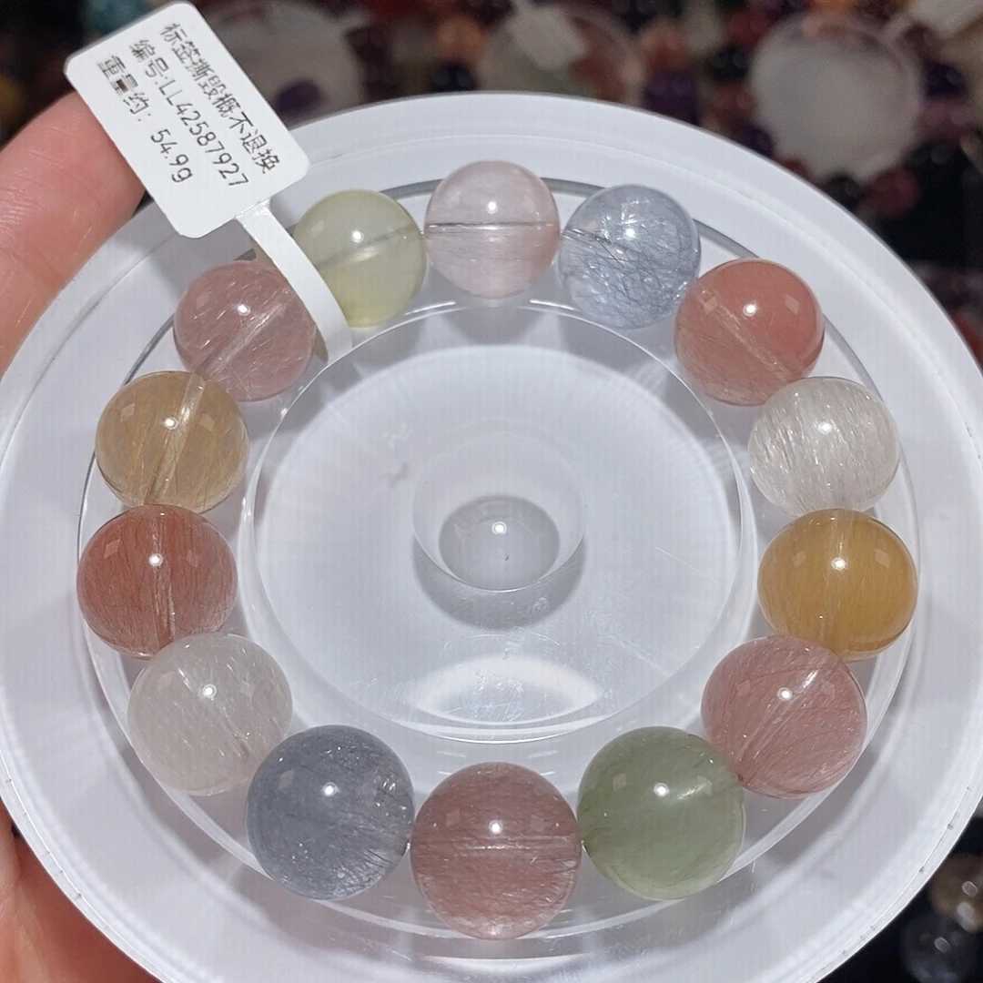 水晶手链未镶嵌F彩兔毛14