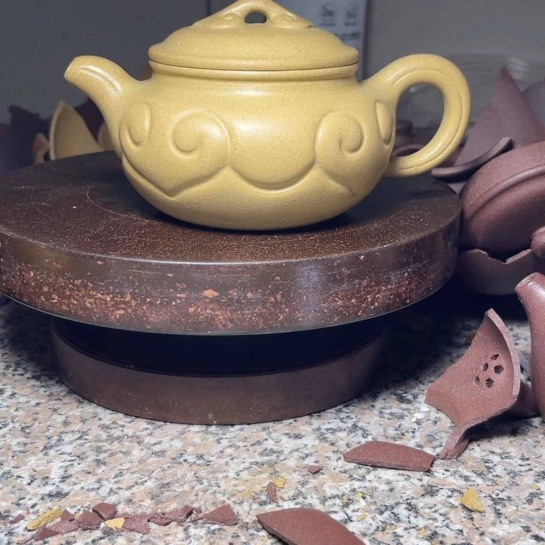 茶壶紫砂完美本绿如意仿古