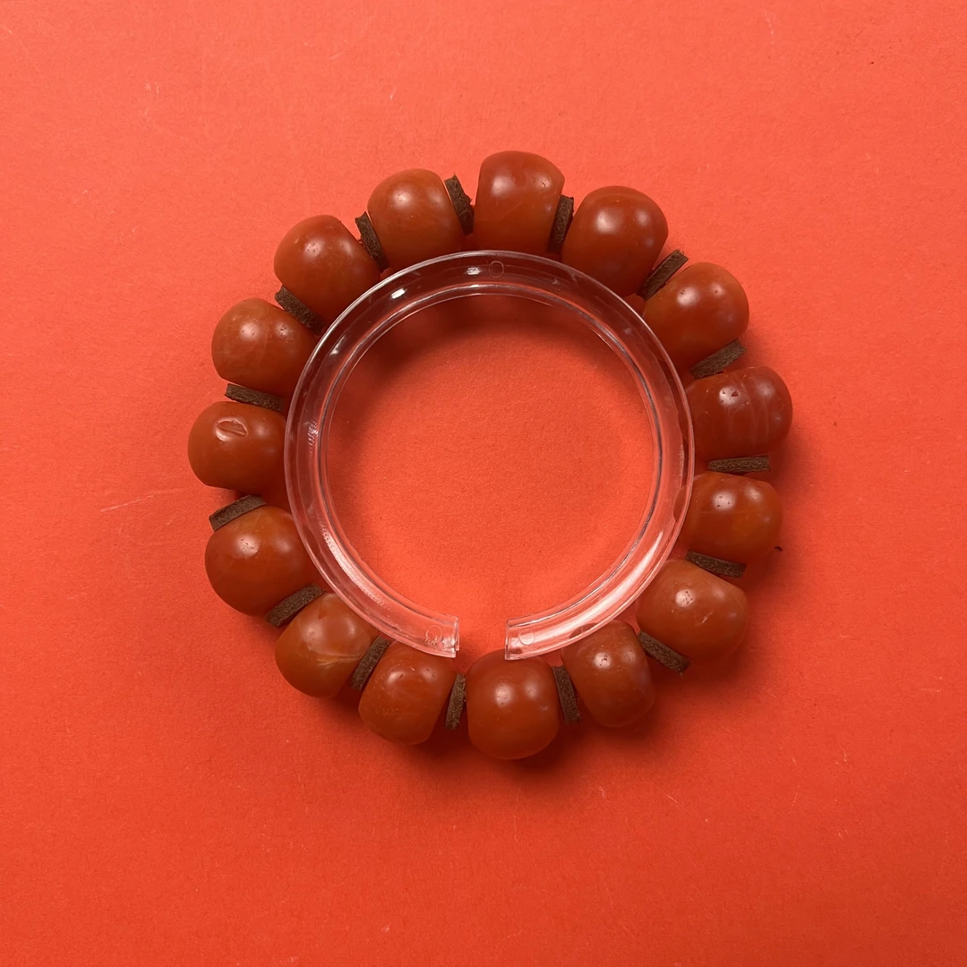 甘南 南红 （精品）鼓珠手串 6775