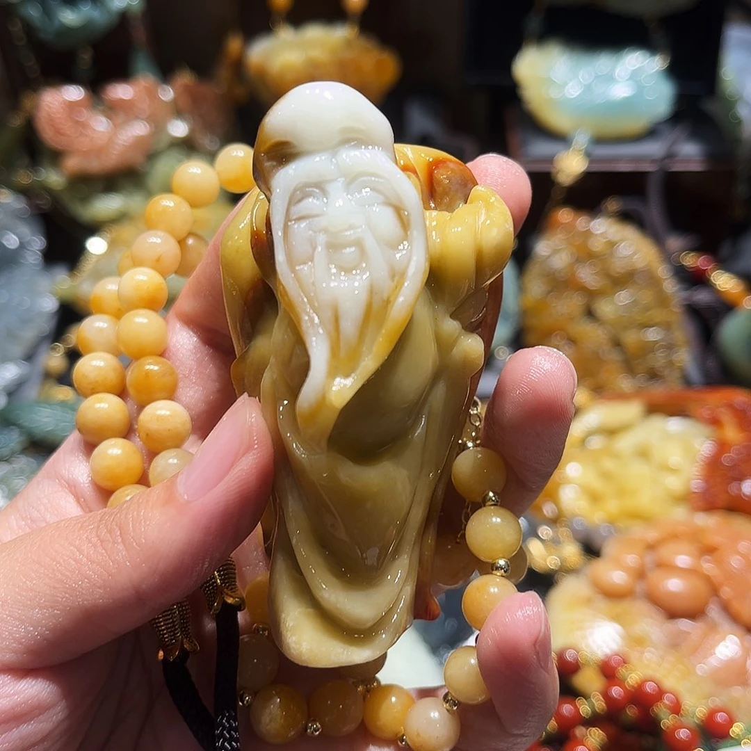 岫玉未镶嵌毛衣链