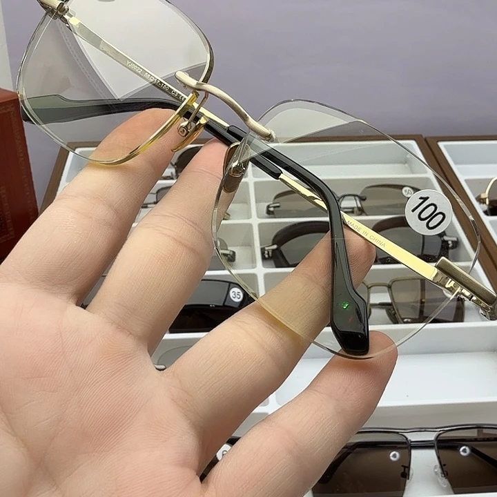 分体款天然水晶石头镜，保天然