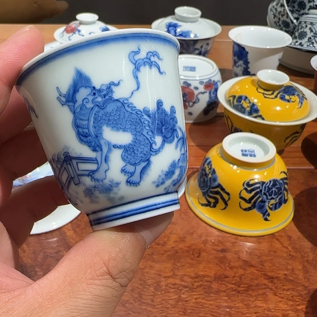 景德镇青花主人杯